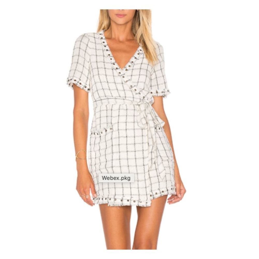 Tularosa Rocky Dress in Natural Mini Wrap Dress